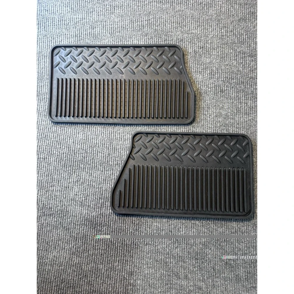 2007-2013 OEM factory Chevrolet Silverado, or GMC Sierra Rubber Rear Floor Mats